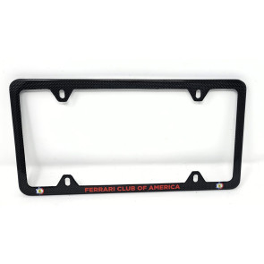 FCA License Plate Frame with Red Text - 4 Holes