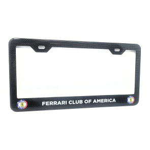 FCA License Plate Frame with White Text - 2 Holes