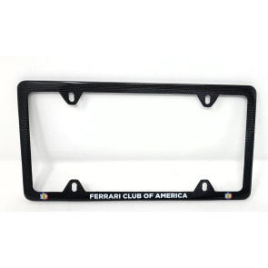 FCA License Plate Frame with White Text - 4 Holes