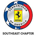 Ferrari Club of America Southeast Chapter Logo: Club colors
